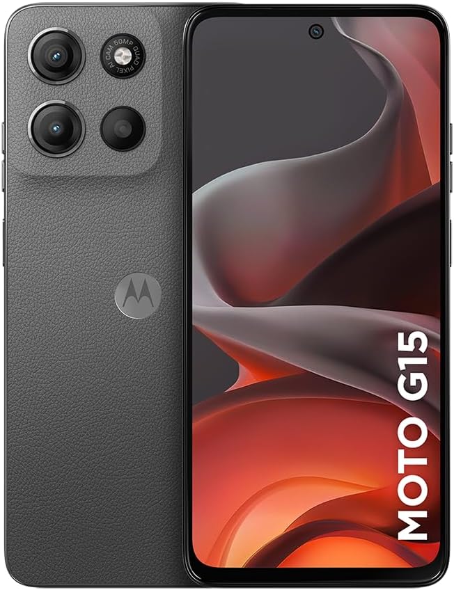 Smartphone Motorola Moto g15-256GB 12GB (4GB RAM+8GB Ram Boost) e Camera 50MP com AI e Night Vision Bateria de 5200 mAh Tela FHD+ 6.7" com Superbrilho NFC