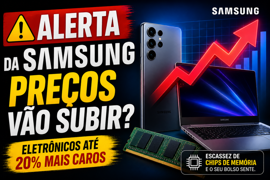 Samsung faz alerta importante — e seu bolso pode sentir em 2026