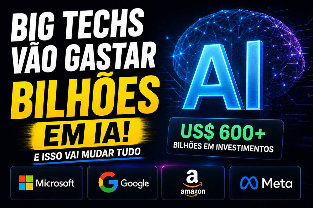 Investimentos das big techs em IA