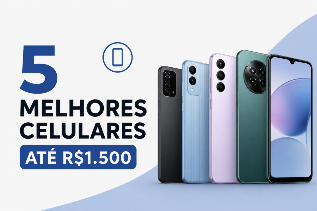 5 melhores celulares até R$1.500