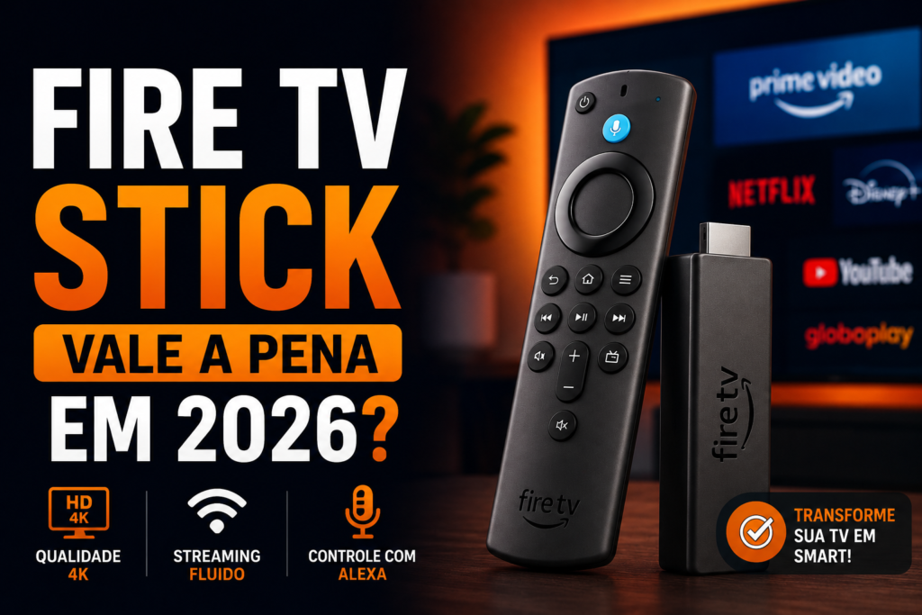 Fire TV Stick Vale a Pena em 2026? O Dispositivo da Amazon Que Transforma Qualquer TV em Smart