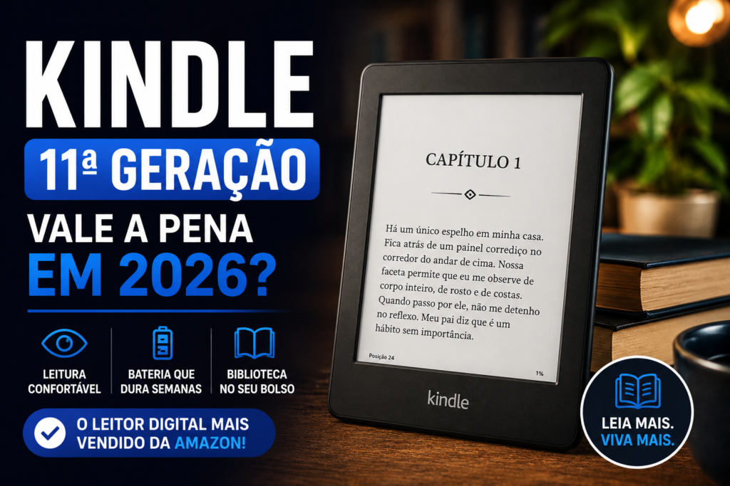 Kindle 11ª Geração Vale a Pena em 2026? O Leitor Digital da Amazon Que Está Fazendo Pessoas Lerem Mais