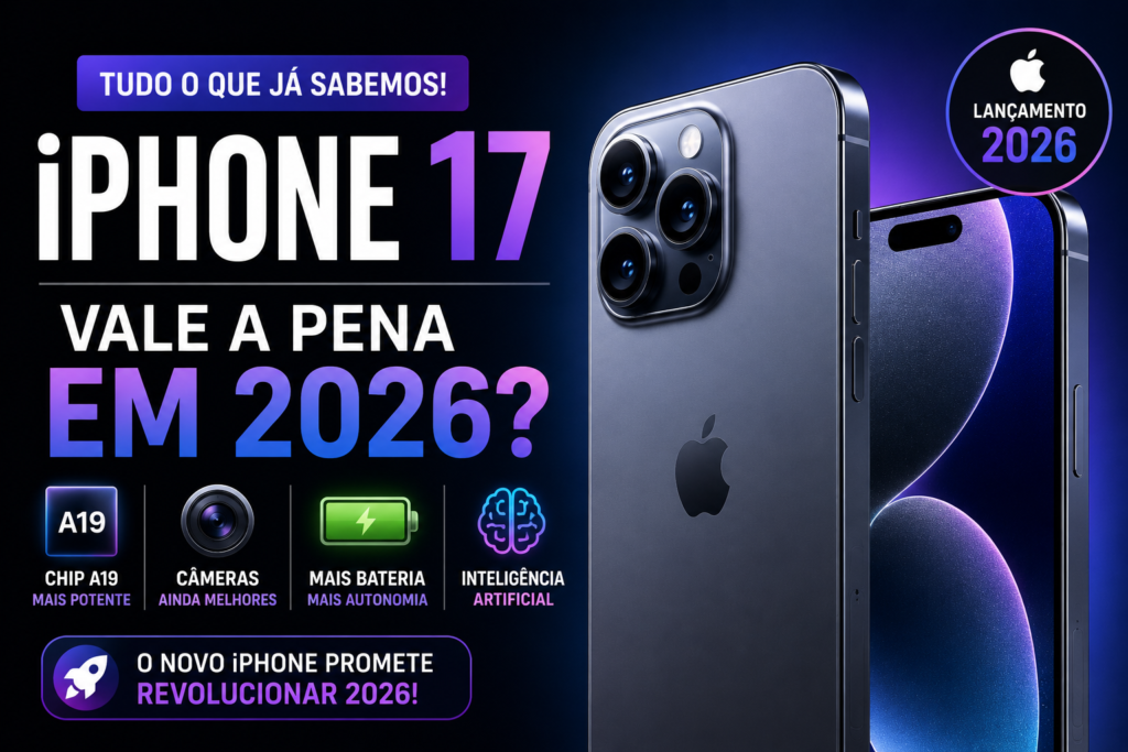 iPhone 17 Vale a Pena? Tudo o Que Já Sabemos Sobre o Novo Celular da Apple em 2026