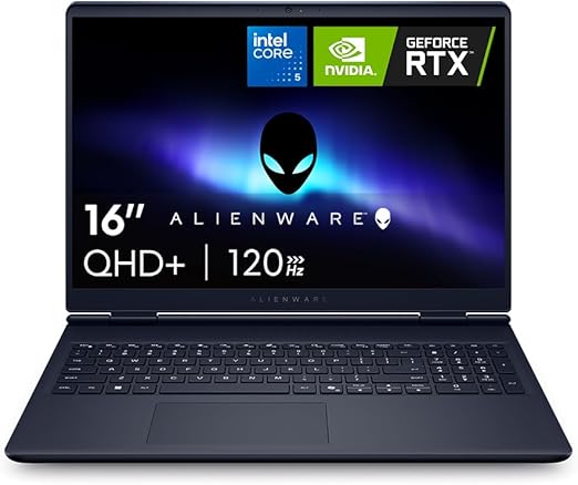 Notebook Gamer Alienware Aurora 16" WQXGA | Intel Core 5 | 16GB RAM | 512GB SSD | NVIDIA GeForce RTX 4050 | Windows 11 | AC16-C5210H-A20